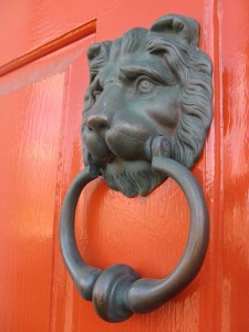 image of a door knocker