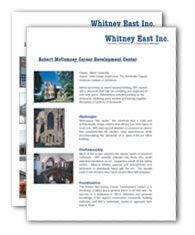 Whitney East Portfolio Sheets